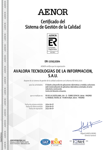 Certificado ISO