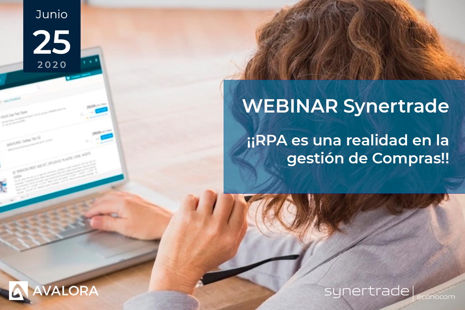 Avalora participa en el webinar de Synertrade "RPA es una realidad en la gestión de compras"